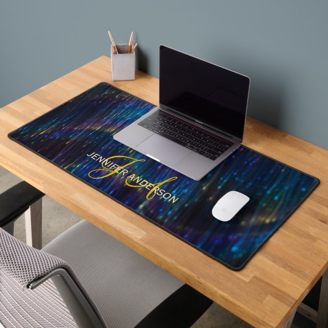 Chic Monogrammed initial feu d'artifice brillant (Bureau 2)