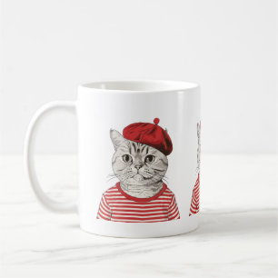 Chic Mug de chat parisien
