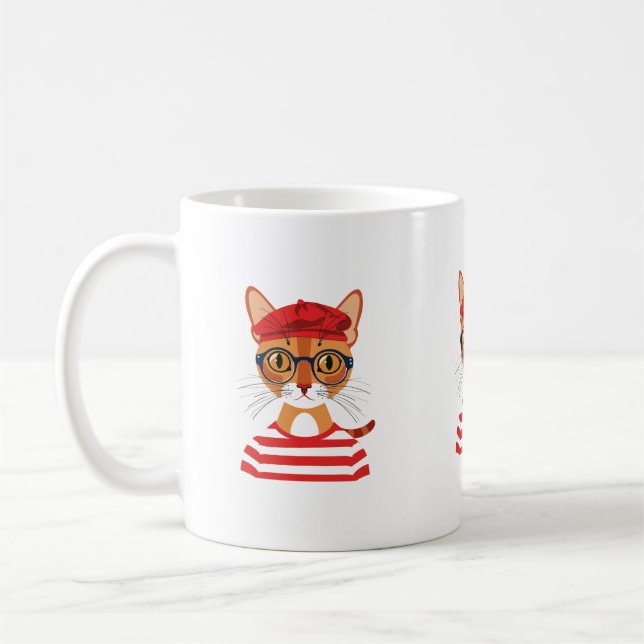 Chic Mug de chat parisien (Gauche)