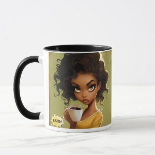 Chic Mug "Écoute" avec citation de café gras