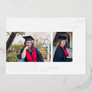 Chic Multi 2 Photo Graduation Foil Faire-part