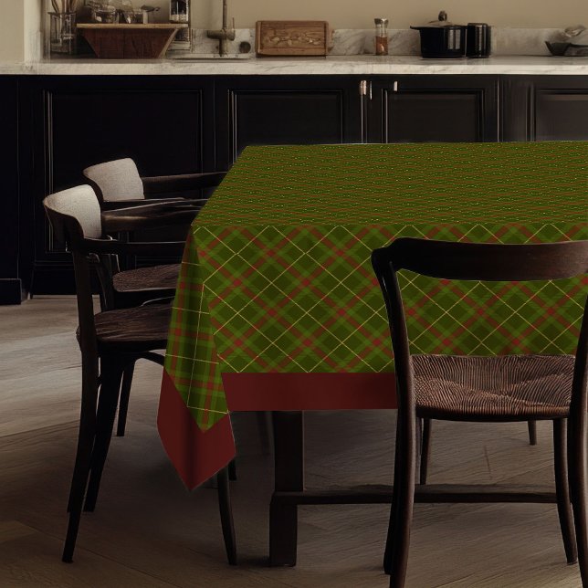 Chic nappe tartan de Thanksgiving rustique automne (Chic Thanksgiving Tartan Tablecloth Rustic Fall)