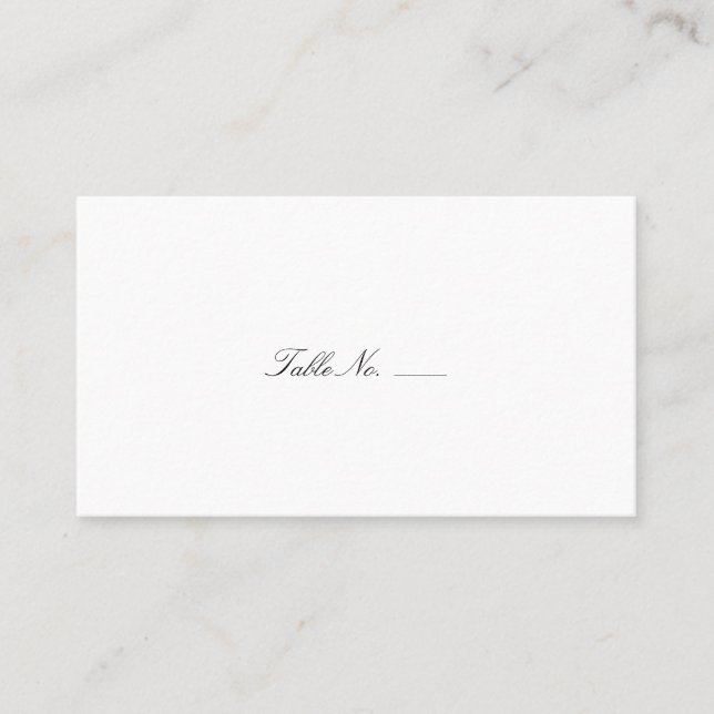 Chic Navy Stripes Guest Escort Cartes (Devant)