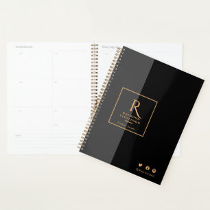 Chic noir et or Monogramme