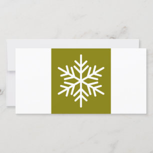 Chic Nordic Snowflake Moderne Olive White Stripes