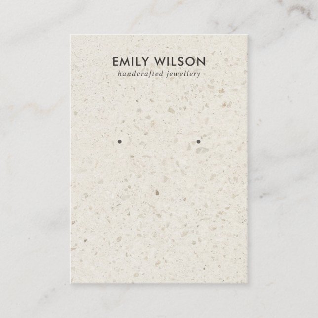 CHIC OFF BLANC TERRAZZO STUD EARRING CARTE D'AFFIC (Devant)