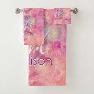 Chic ombre rose rose pâle parties scintillant mono