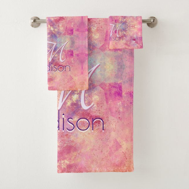 Chic ombre rose rose pâle parties scintillant mono (En situation)