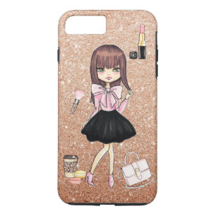 chic or glittered planner fille coque iphone