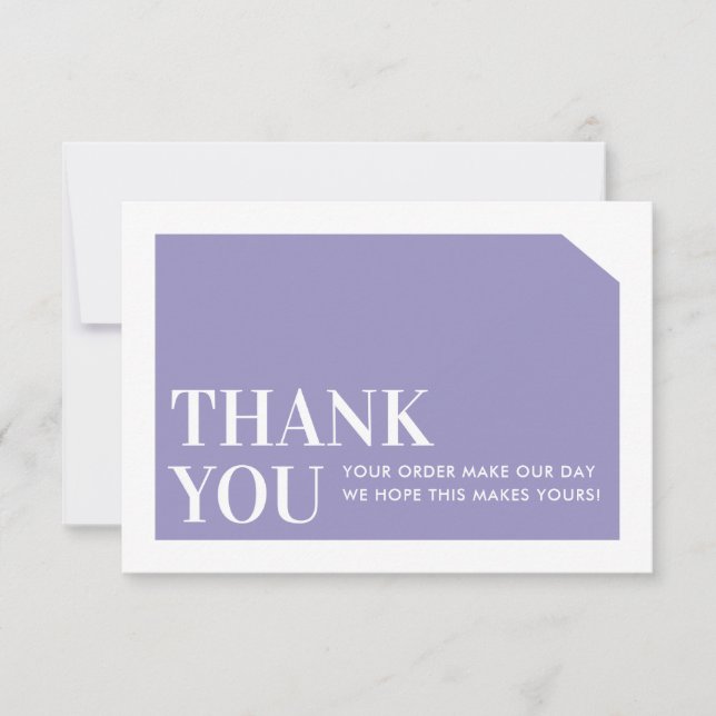 CHIC ORDER INSERT business merci violet (Devant)
