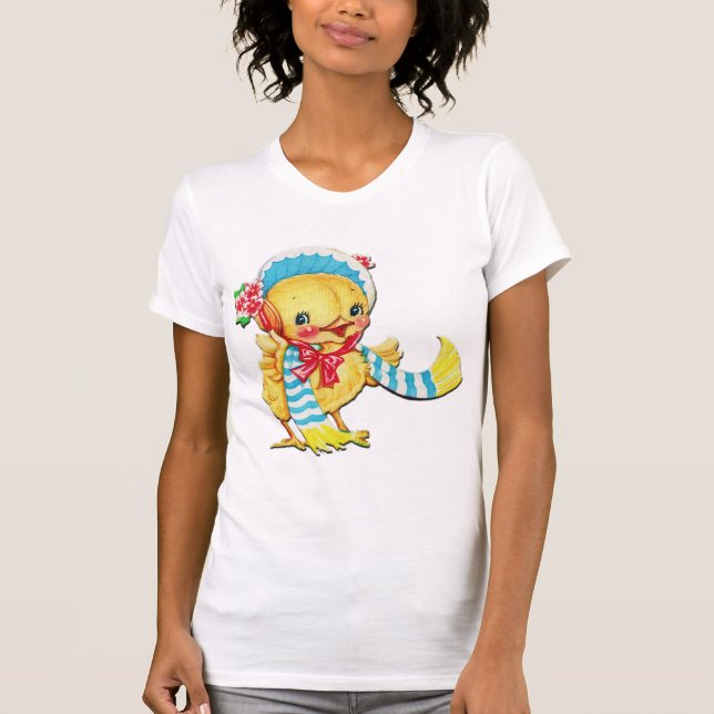Chic Pâques mignon sur T-shirt blanc (Devant)