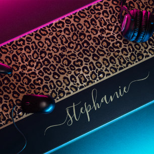 Chic Parties scintillant or Leopard Poster de anim