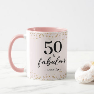 Chic Pink 50 et Fabulous Birthday Mug