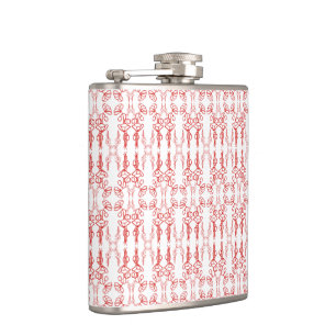 Chic Poppy Outline Rouge sur la flacon de hanche b