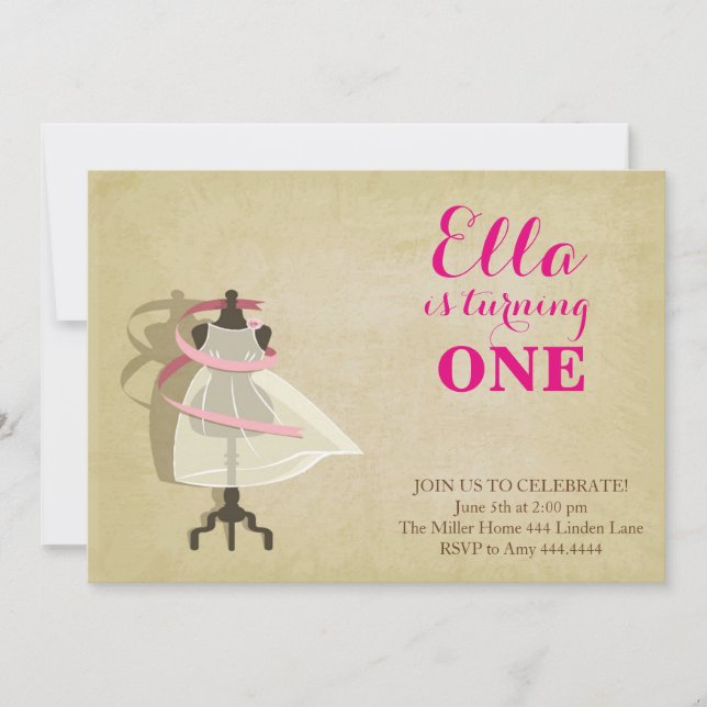 Chic Princess Invitations d'anniversaire (Devant)