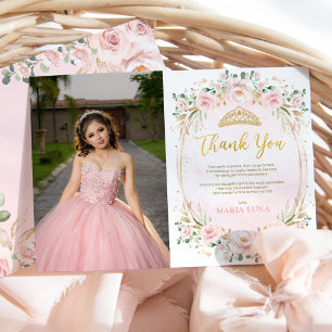 Chic Quinceañera 15ème anniversaire Carte de remer