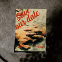 Chic Retro 90's Photo Save the Date Invitation