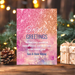 Chic rose or rose parties scintillant Noël nouvel 