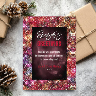 Chic rouge irisé Parties scintillant Noël nouvelle