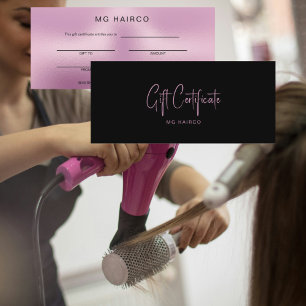 Chic Salon Metallic Pink Certificat cadeau