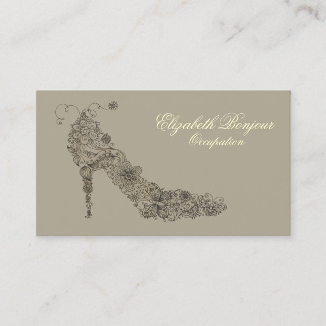 Chic Shoe ~ Carte de visite (Devant)