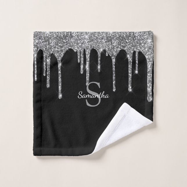 Chic Silver Parties scintillant Drivers Sparkle Mo (Gant de toilette)