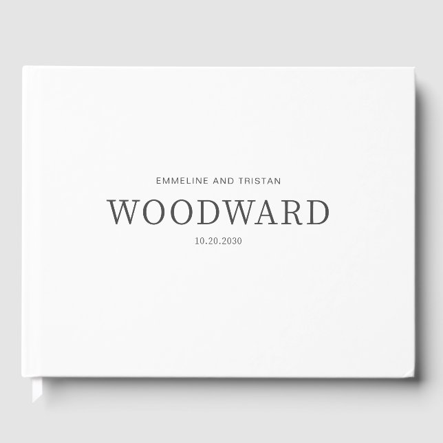 Chic Simple Mariage Livre d'invité (Recto)