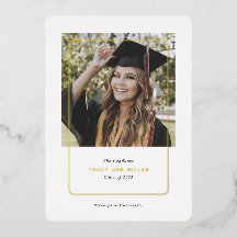 Chic Simple Moderne Faire-part de graduation