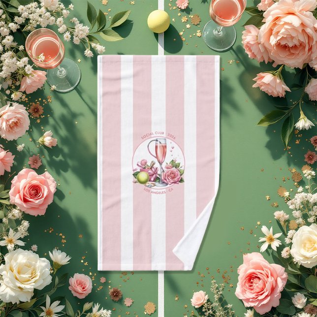 Chic Social Club Tennis Bachelorette Week-end (Chic Social Club Tennis Bachelorette Weekend Hand Towel)