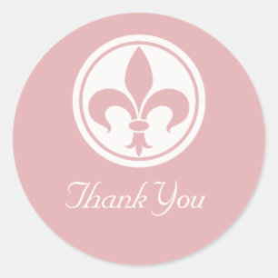 Chic Stickers Merci Fleur De Lis, Rose