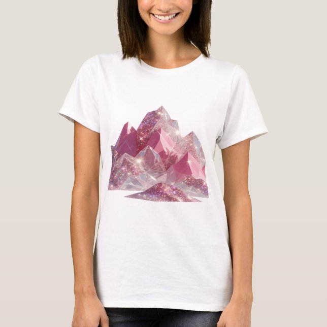 Chic T-shirt argenté slogan INCONNU (Devant)