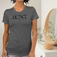 Chic Tante avec nom d'enfant Année T-shirt