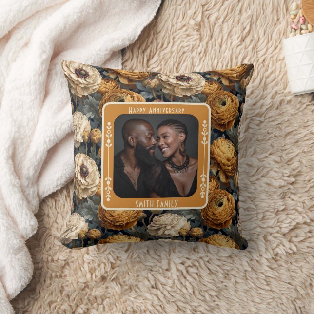 Chic True Love 15e anniversaire de mariage coussin (Couverture)