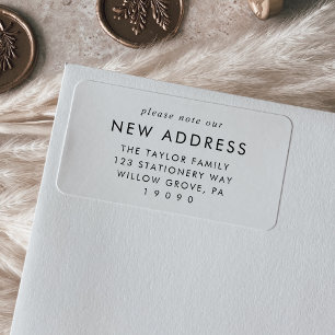 Chic Veuillez Noter Notre Nouveau Étiquette D'Adre