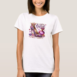 Chic violet diamant haut talon d'anniversaire rein