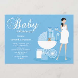 Chic Woman Invitation Baby shower - Garçon