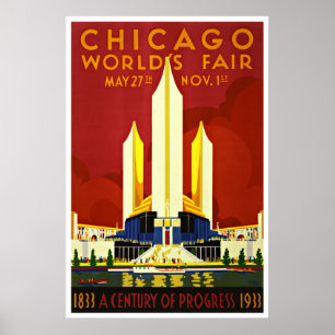 Chicago - Affiches Vintage voyage