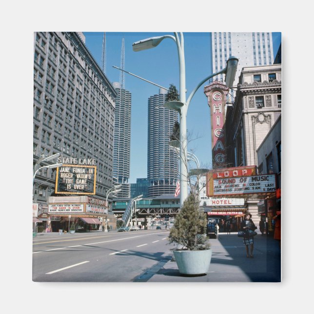 Chicago Avril 1967 Théâtre State Lake Magnet (Devant)