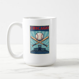 Chicago Baseball Theme Café Mug
