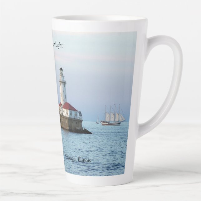 Chicago Breakwater Light 17 oz latte mug (Droite)