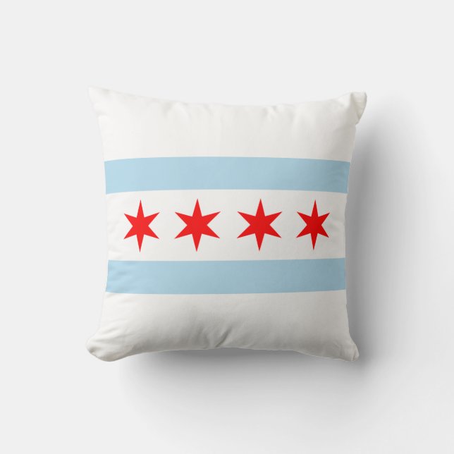 Chicago Drapeau américain MoJo Coussin (Recto)