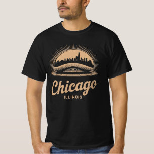 Chicago Illinois Le T-shirt de l'hameau