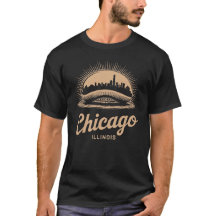 Chicago Illinois Le T-shirt de l'hameau