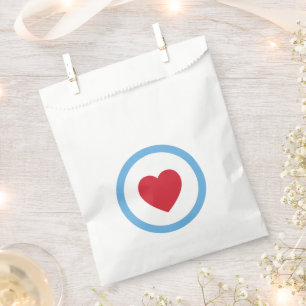 Chicago Love Favoriser les sacs Coeur Bleu