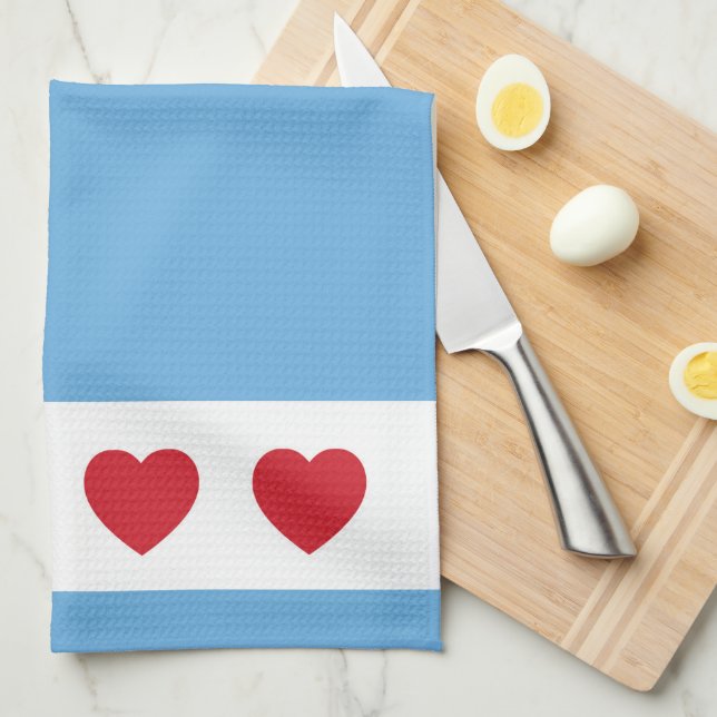 Chicago Love | Serviette de cuisine (Quart Plié)