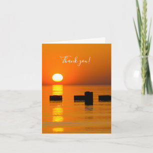 Chicago Orange Galore Carte de remerciements du ma