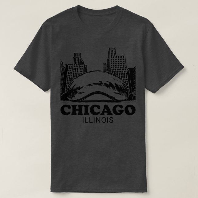 Chicago Reflective Bean TShirt (Design devant)
