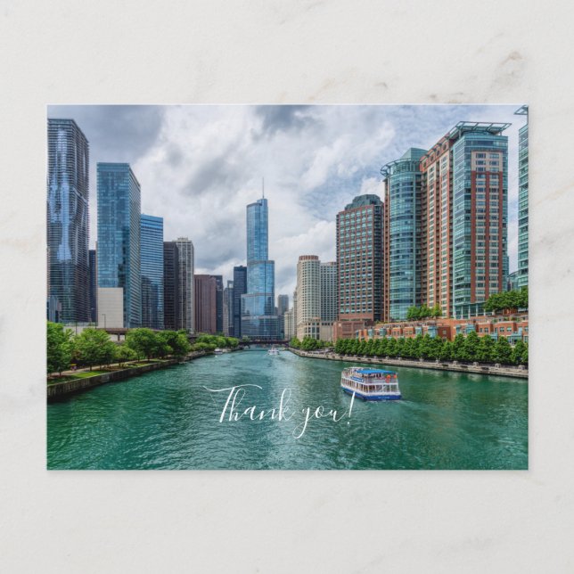 Chicago River et Trump Tower Carte postale de reme (Devant)