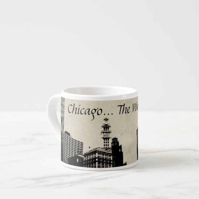 Chicago The Windy City Espresso Mug (Devant gauche)