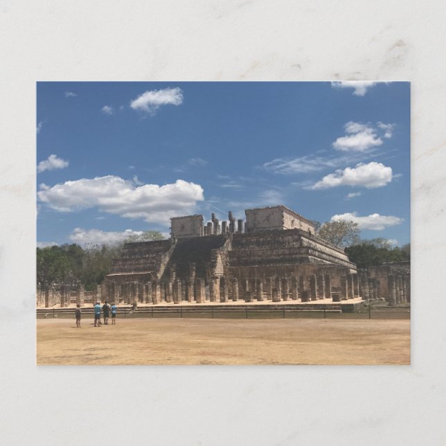 Chichen Itza Temple des Guerriers Carte postale (Devant)